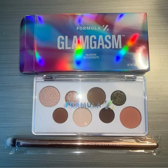 NEW Formula Z Glamgasm Pro Artistry Face & Eye Palette w/ Chica Beauty Brush - Picture 4 of 9
